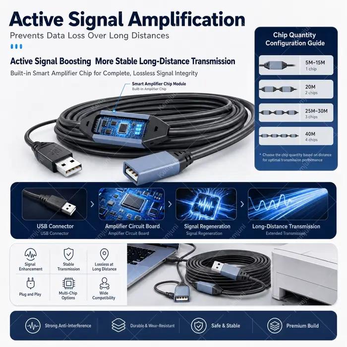 Câble de données USB 2.0 3.0 mâle vers femelle