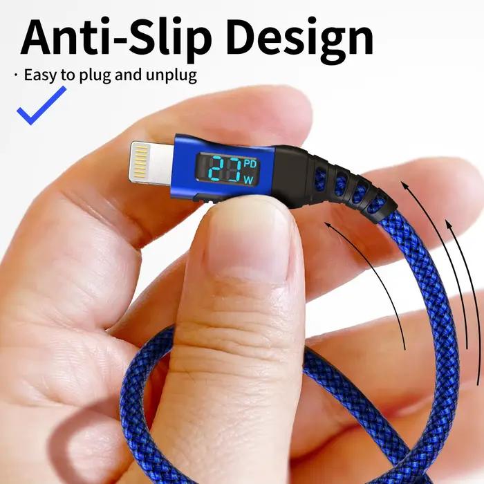Câble USB C vers Lightning 6FT [certifié MFi] 27W pour iPhone