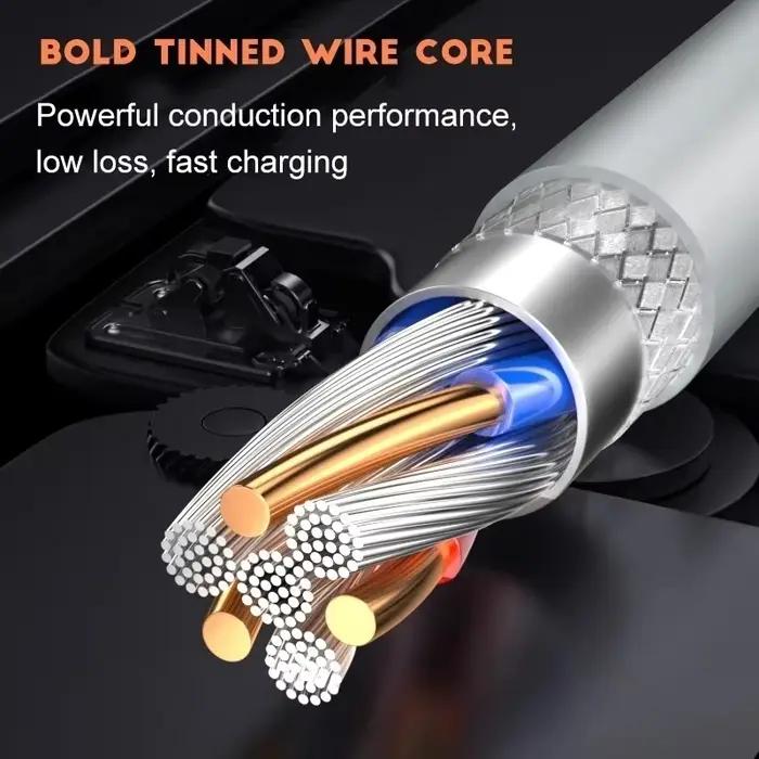 3 pièces 100W 6A câble de chargeur Super rapide