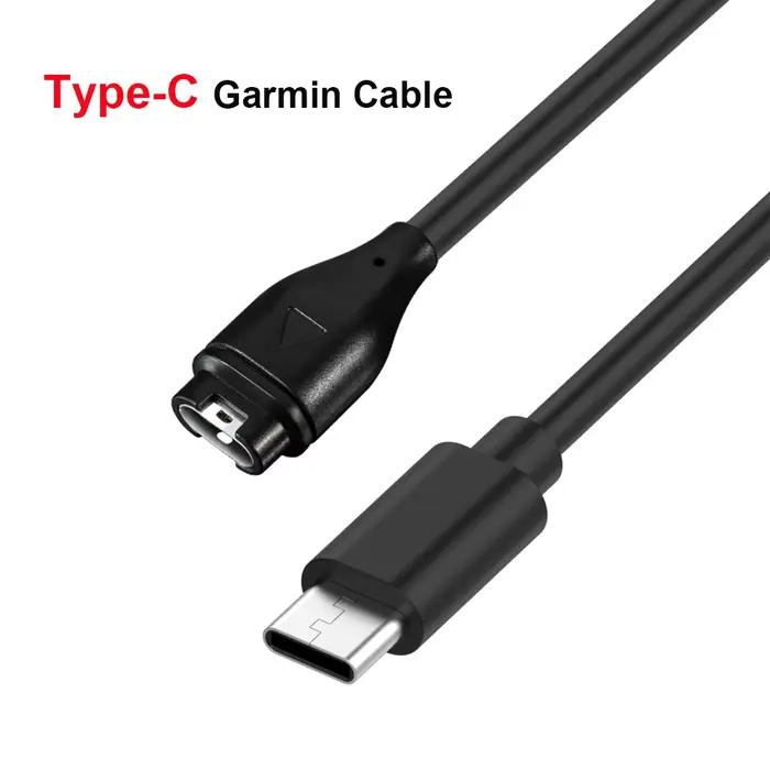 Câble de chargeur de montre de Type C pour Garmin Venu 2 plus/Fenix 8 7X 6S 6X 5S 5X Plus