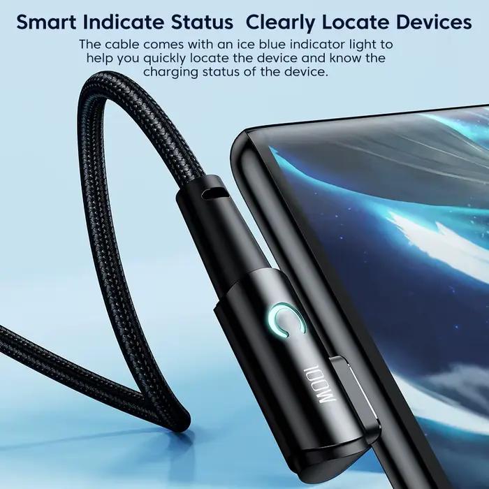 Câble de charge rapide Toocki 6A USB C pour OPPO Huawei Oneplus Realme smartphones occasions spéciales recharge facile gaming professionnel