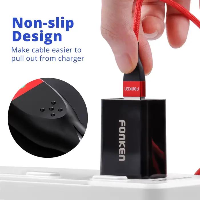 FONKEN câble magnétique Type C câble de Charge magnétique Micro USB câble de chargeur magnétique pour Xiaomi Samsung Huawei câbles de téléphone portable