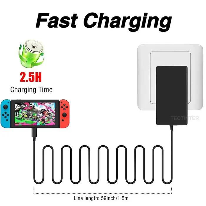 Adaptateur secteur pour Nintendo Switch & Switch 2