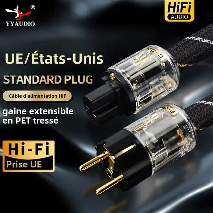 Câble d'alimentation YYAUDIO en cuivre pur haut de gamme pour système audio occasion spéciale