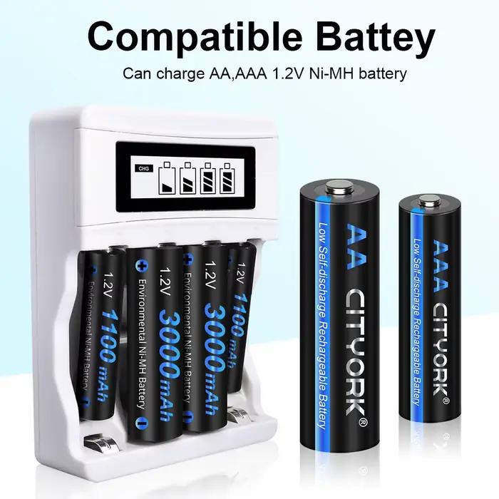 CITYORK 1.2V AAA NIMH batterie Rechargeable 3A
