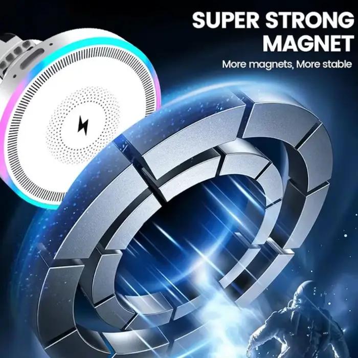 Support de téléphone magnétique sans fil pour voiture