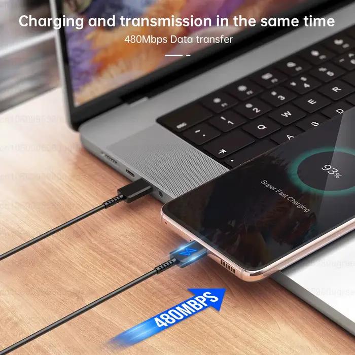 Câble USB Type C Original Samsung 45W 25W 5A PD Charge Rapide pour Galaxy S26 S25 S24 S23 S22 Ultra Note 20 Tab S11 Z Fold7