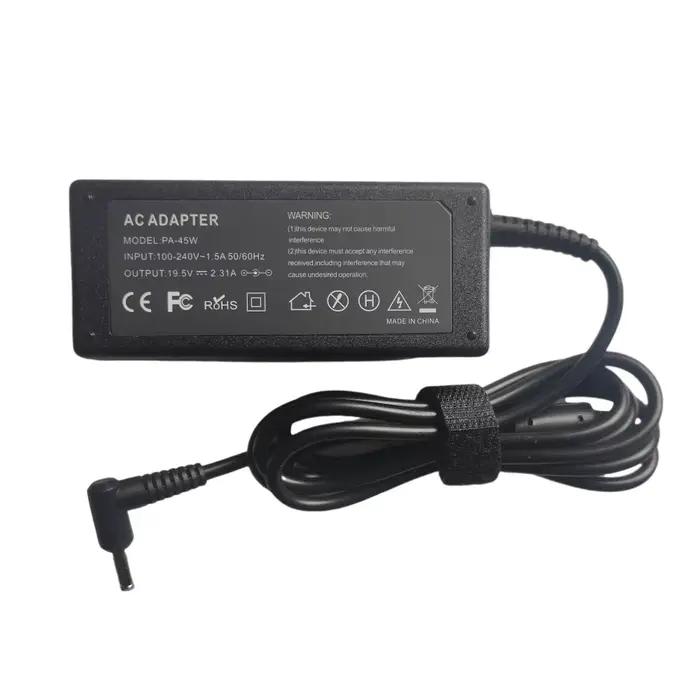 Adaptateur secteur pour ordinateur portable HP 45W 19.5V 2.31A compatible avec plusieurs modèles pour recharger rapidement et efficacement