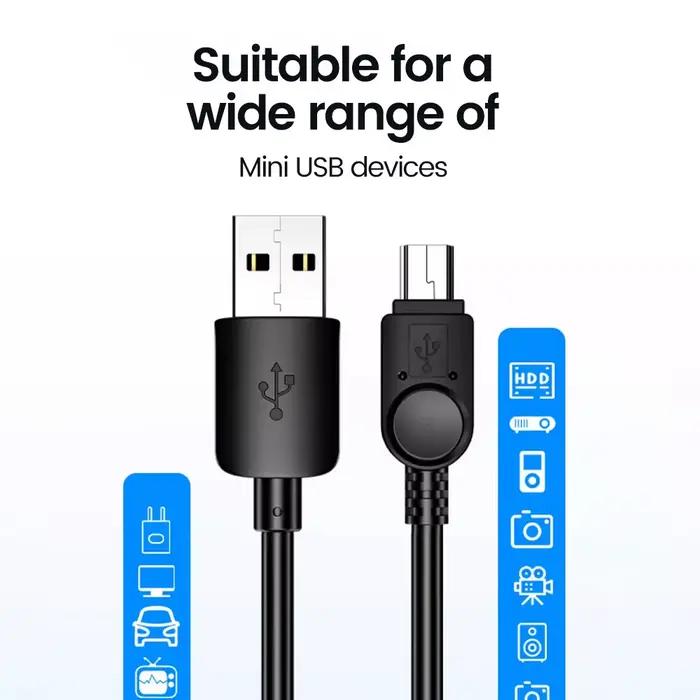 Câble USB Mini T-Port, charge rapide