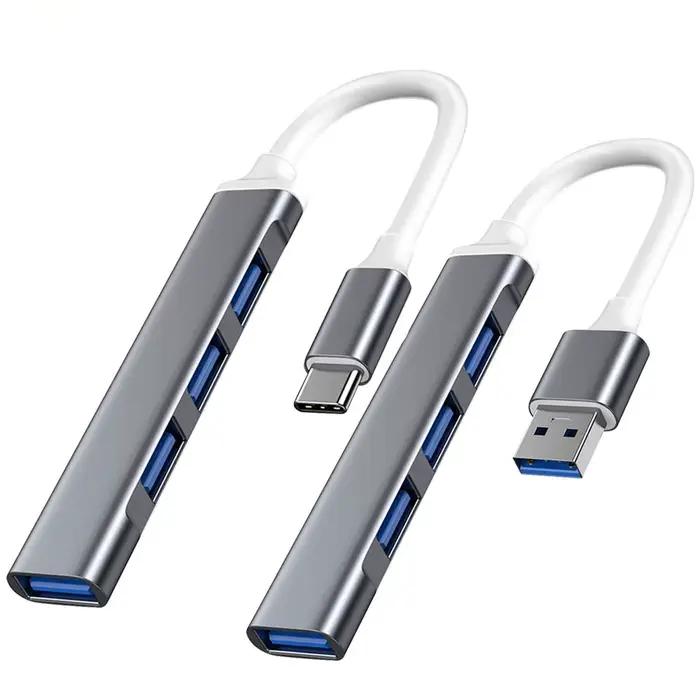 USB C HUB 3.0 Type C 3.1 4 ports multi-répartiteur adaptateur OTG pour Xiaomi Lenovo Macbook Pro 13 15 Air Pro PC accessoires informatiques