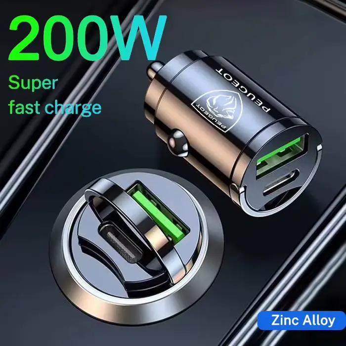 Mini chargeur de voiture USB de type C pour Xiaomi Samsung Huawei iPhone rapide et facile à utiliser pour la conduite et les voyages