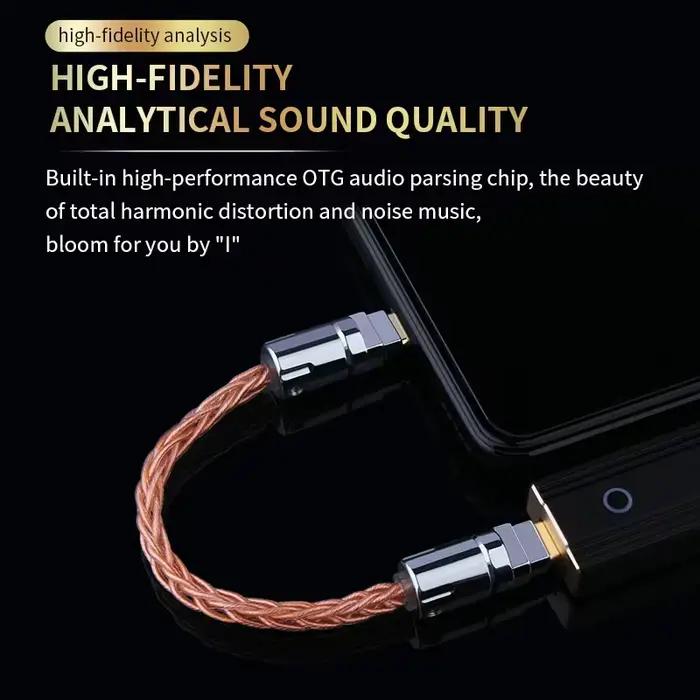 Câble Lightning vers Type-C Adaptateur OTG Amplificateur DAC Hi-Fi Portable Pour iPod Occasions Spéciales