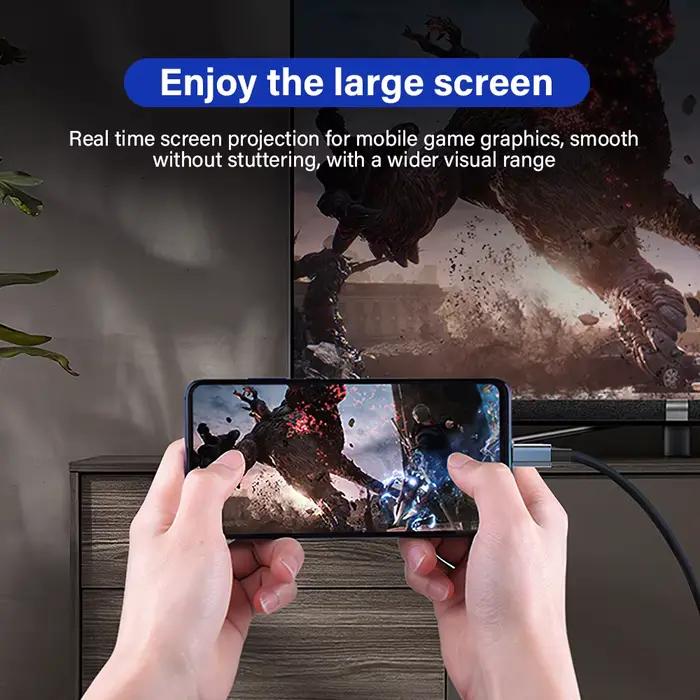 Câble de Conversion vidéo USB C vers HDMI 4K 60Hz HD