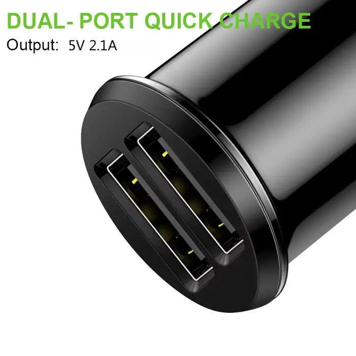 Mini chargeur de voiture double USB charge rapide 3.0 4.0 pour iPhone Samsung Xiaomi Xiaomi mi8 QC3.0 recharger rapidement dans la voiture occasions spéciales