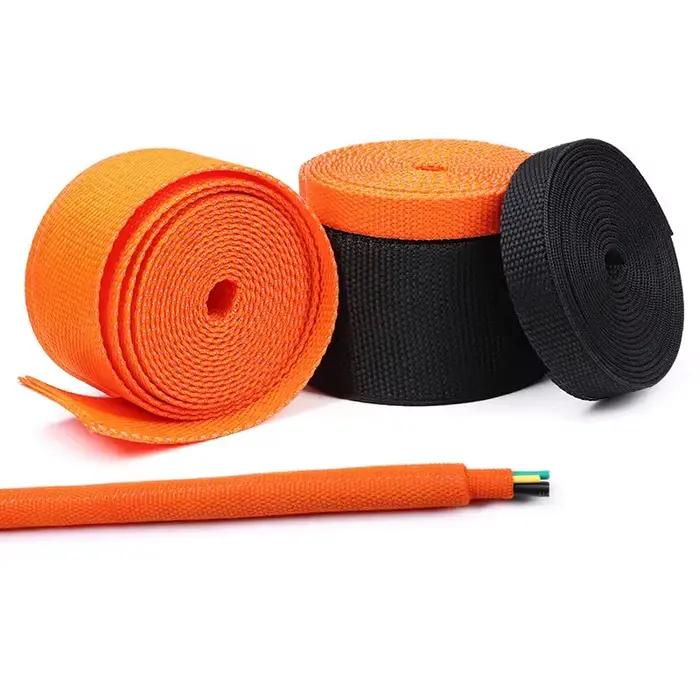 Manchon de câble tressé thermorétractable