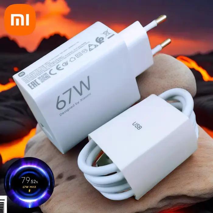 Chargeur rapide Xiaomi 67W Turbo Gan pour smartphones compatibles recharges rapides occasions spéciales