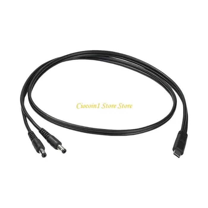 A3PC 65W USB C mâle à double prise DC5