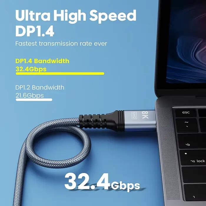 Câble Displayport 1.4 8K 60Hz Mini