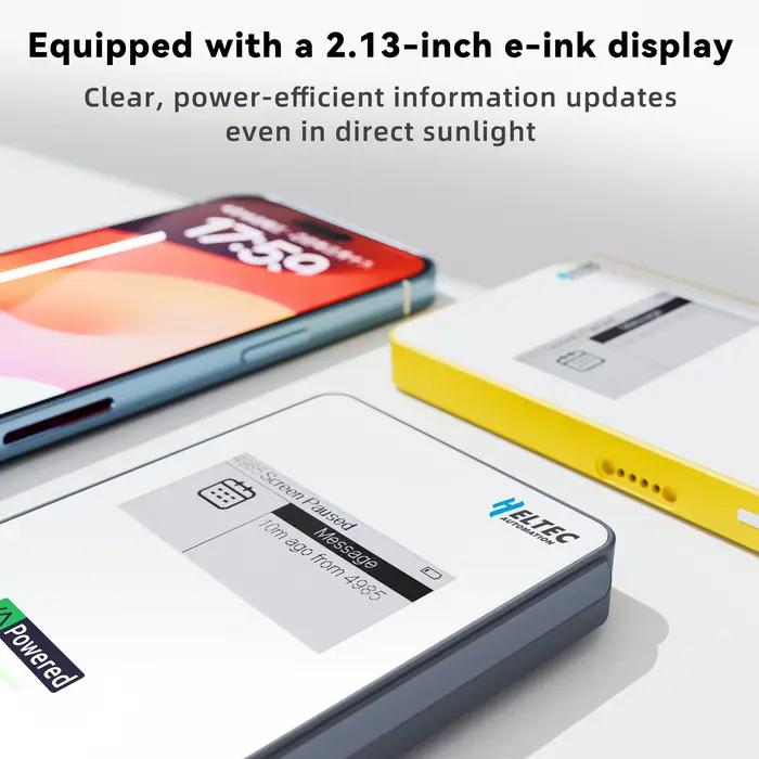 Batterie externe magnétique Heltec MeshPocket Qi2 5000/10000mAh 15W Charge rapide sans fil pour Meshtastic MeshCore iPhone Android ﻿ ﻿