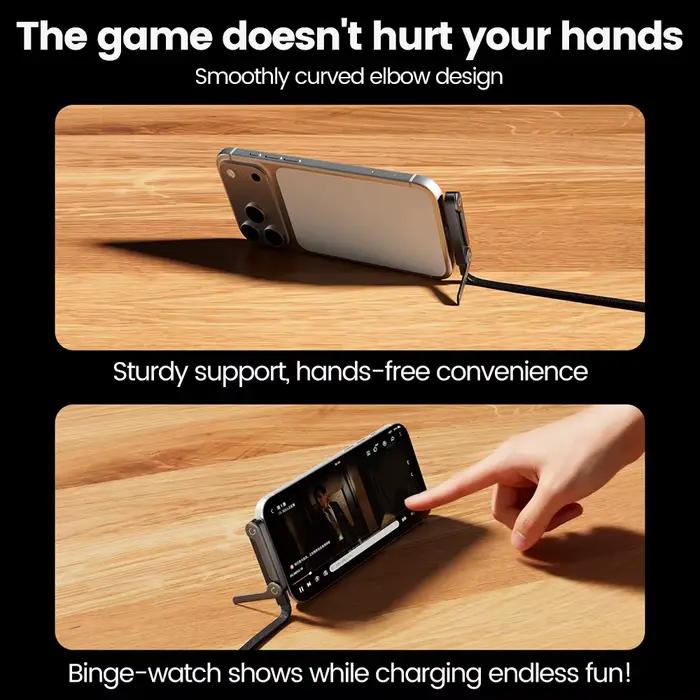 Câble USB 2 en 1 65W, support pliable