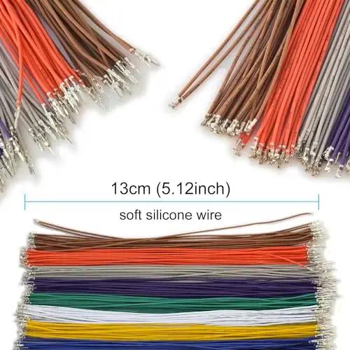 Connecteur PicoBlade Molex mâle-femelle de 1.25mm avec câbles pré-épilés 28AWG pour projets électroniques de bricolage
