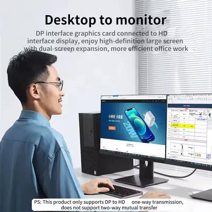 Câble adaptateur 4K DisplayPort vers HDMI