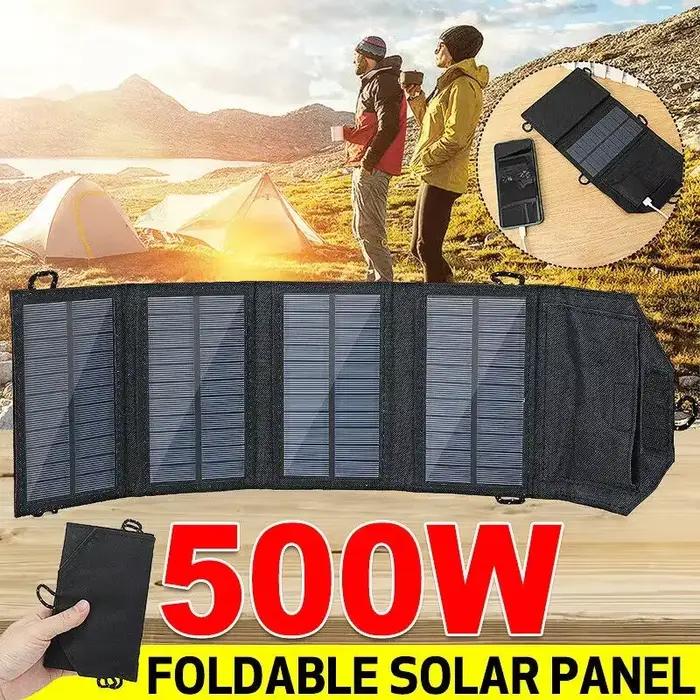 Chargeur solaire robuste 500W à 4 sections