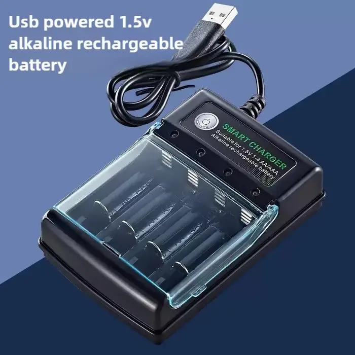 1.5V USB 4 emplacements chargeur charge indépendante AA