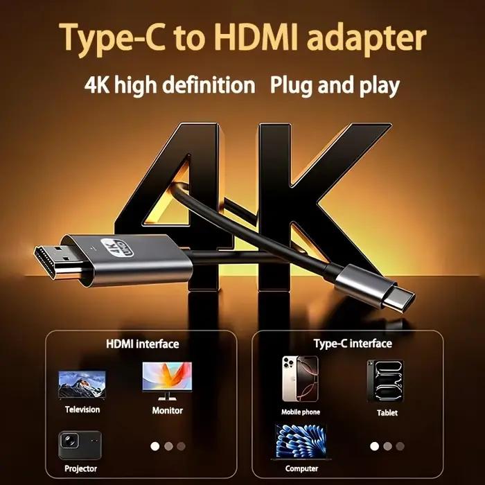 Câble USB-C vers HDMI HANNUO 8K 4K