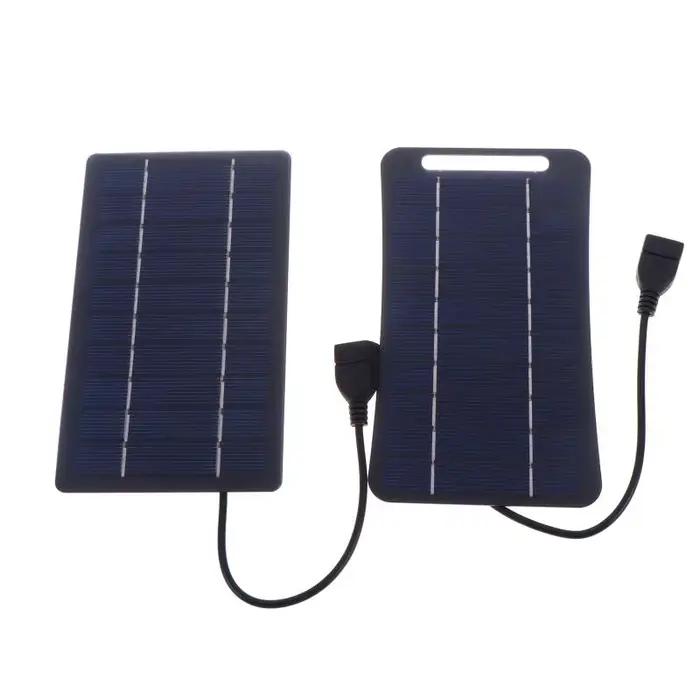 [Nouveau] Chargeur solaire portable 2W avec charge rapide USB-C pour téléphones, banques d'alimentation, camping, randonnée, alimentation de secours