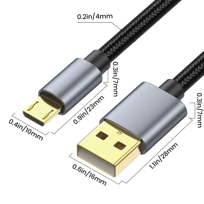 Câble Micro USB USB A vers Micro Charge/sync