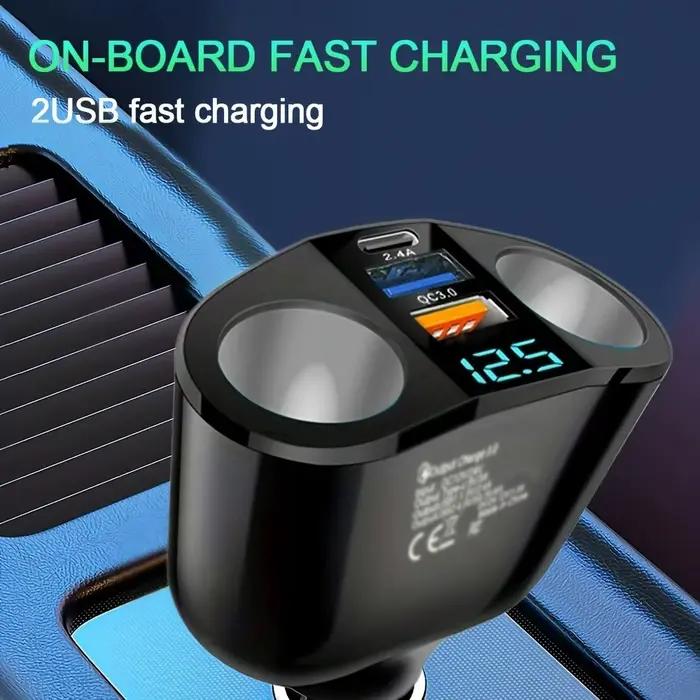 Adaptateur de chargeur de voiture à 3 Ports