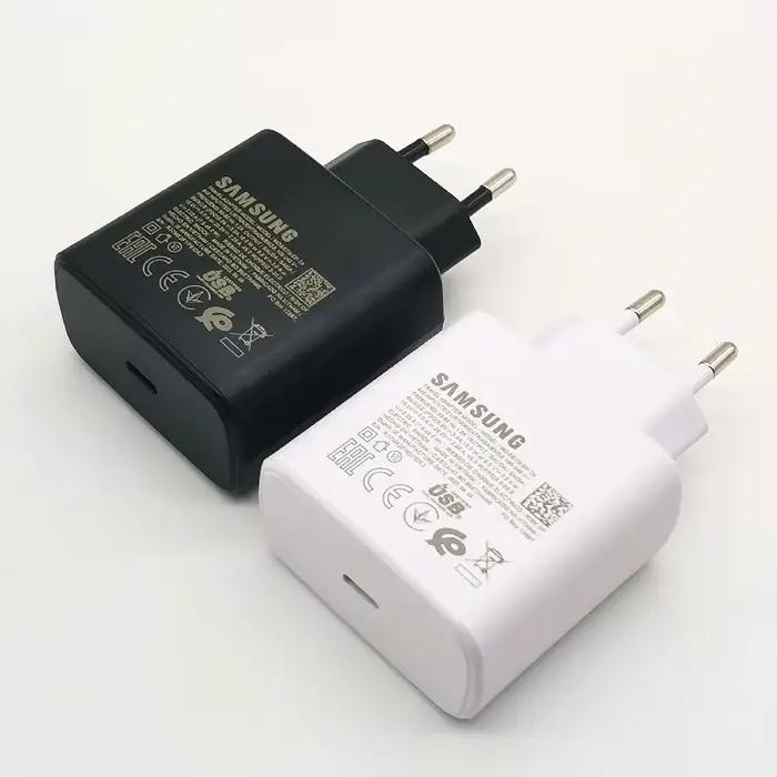 Chargeur super rapide 45W Samsung pour Galaxy S25 S24 S23 Note 20 Ultra occassions spéciales téléphone compatible