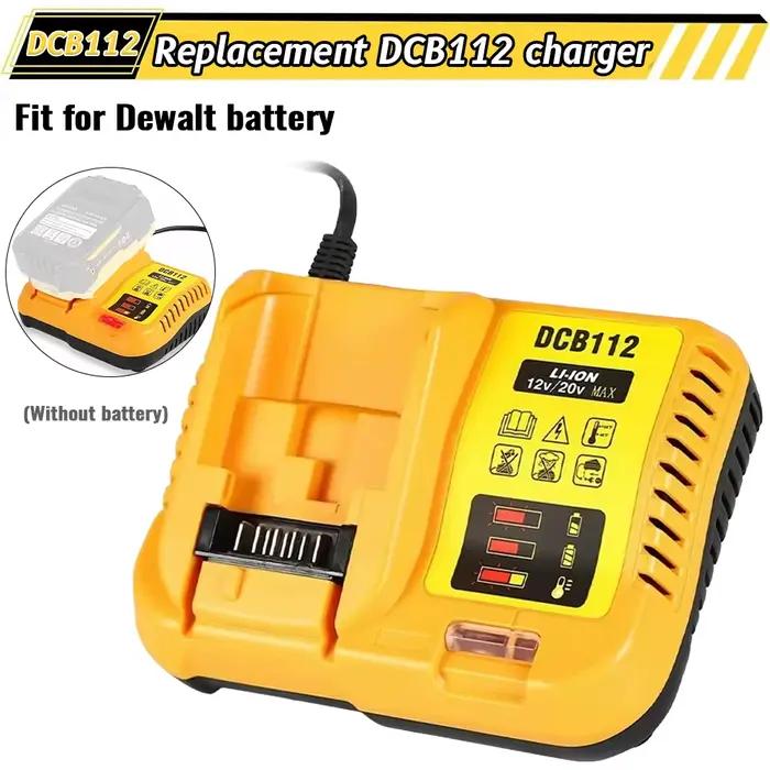 Chargeur de batterie au lithium 2A DCB112 pour Dewalt 10.8V 12V 14.4V 18V DCB206 DCB205 DCB204 DCB203 DCB120