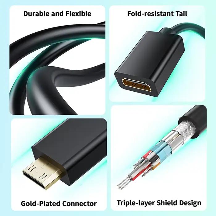 Mini câble HDMI 4K 60Hz