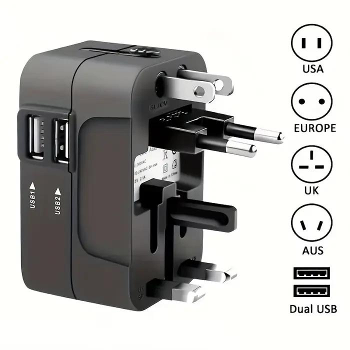 Adaptateur de voyage universel pour US EU UK AUS