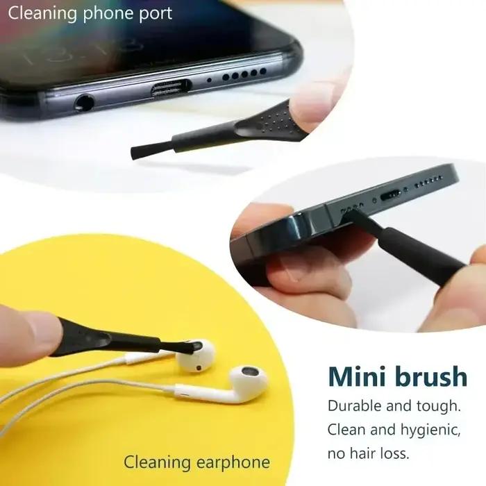 Kit de nettoyage bouchon anti-poussière pour port de chargement téléphone portable avec brosse pour iPhone Samsung Xiaomi iOS Type C occassions spéciales