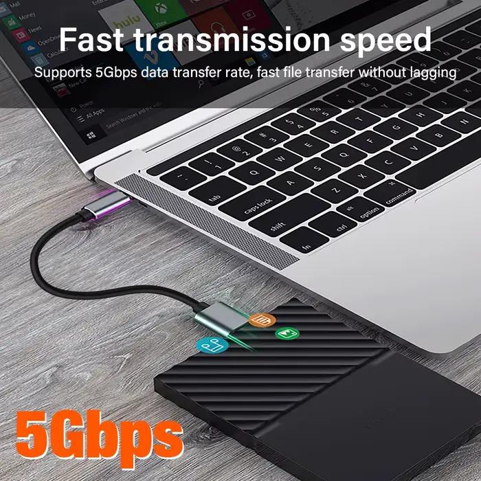 Câble de disque dur externe USB 3.0 Type C vers Micro B