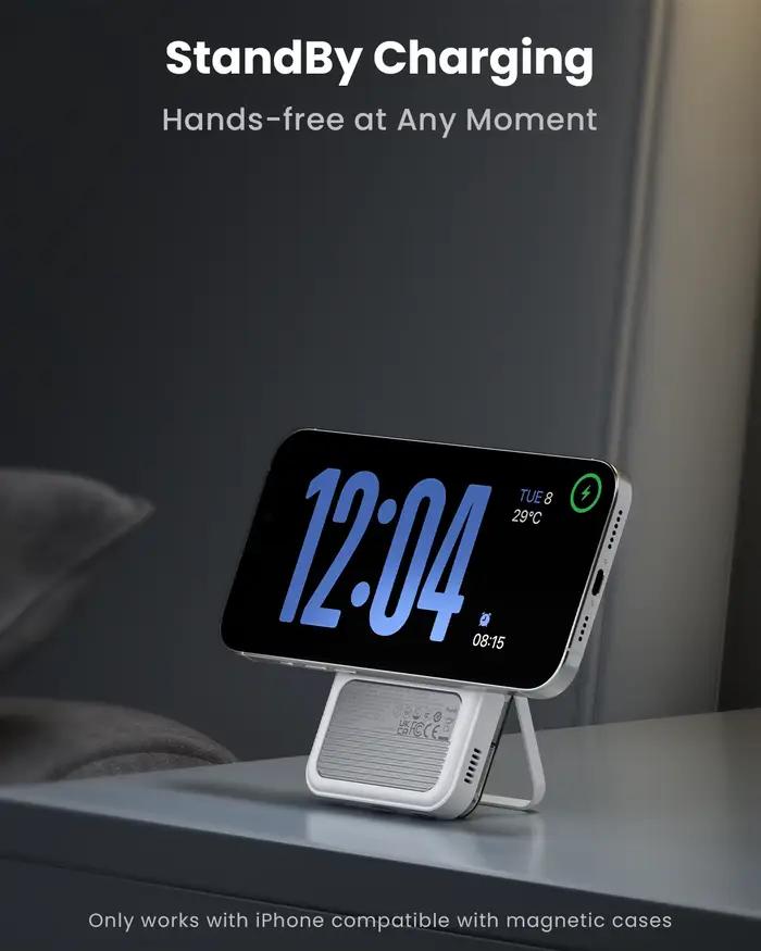 SHARGE ICEMAG 2 MagSafe Power Bank 15W Qi2 chargeur Portable avec refroidissement actif batterie 10000mAh pour iPhone 16/15 Galaxy