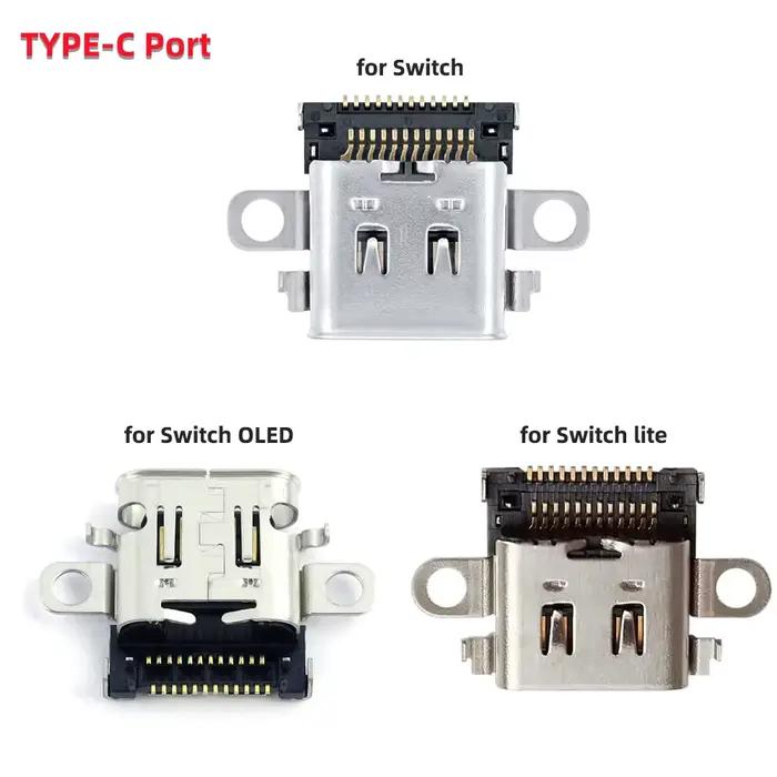 Port de chargement de remplacement pour console Nintendo Switch OLED Lite avec connexion USB pour charge rapide et fiable occasions de jeu sans interruption