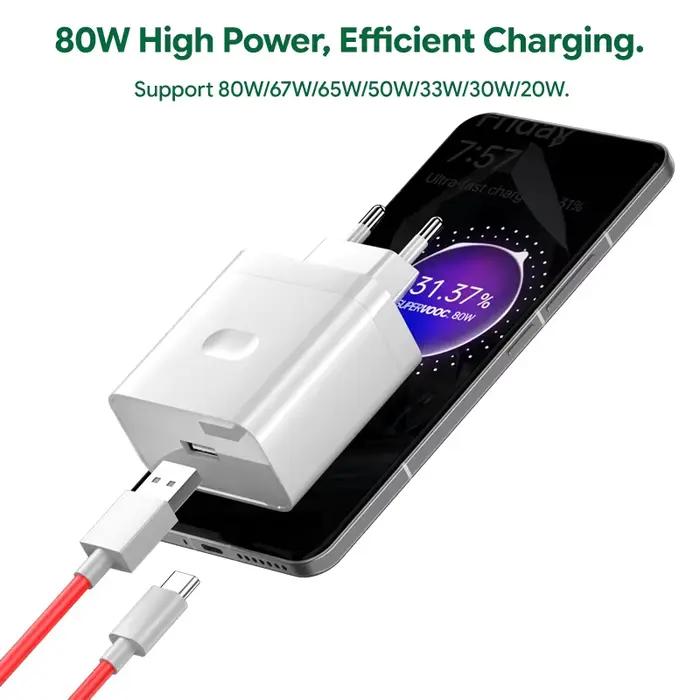 Chargeur OPPO 80W SuperVOOC d'origine