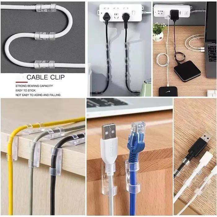 Clips de câbles adhésifs