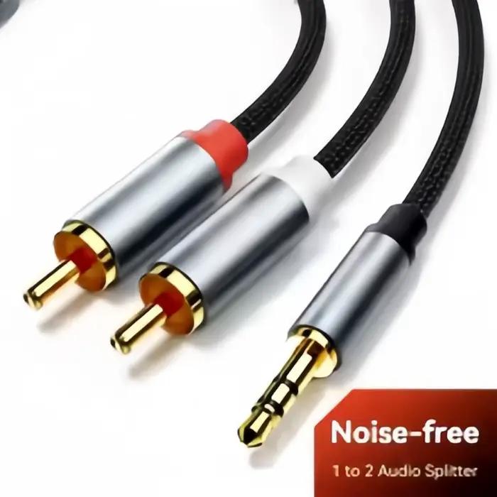 Câble audio 3, 5 mm vers 2 RCA