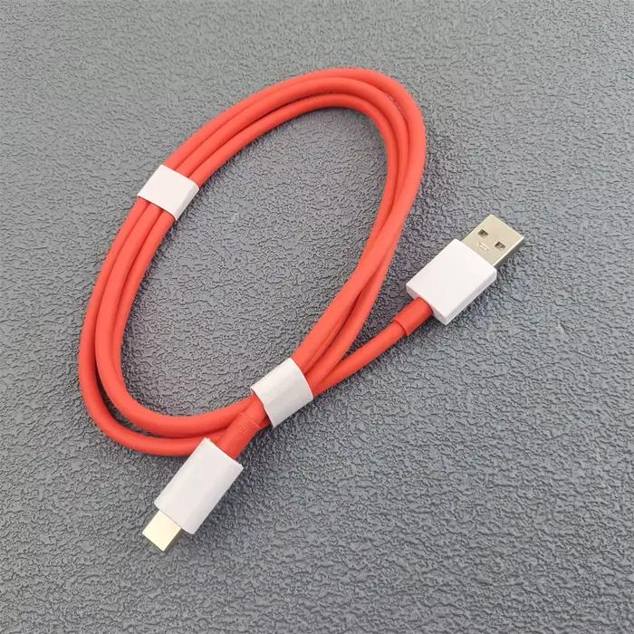 Câble d'origine Oneplus USB-A vers type-c 100W 80W Super Vooc chaîne Charge 12A cordon