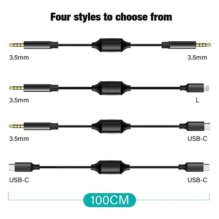 Câble Audio bidirectionnel 3.5mm vers USB C 3.5 L