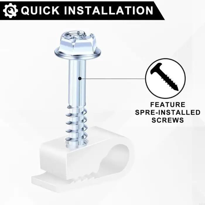Clips gestion câbles Type C