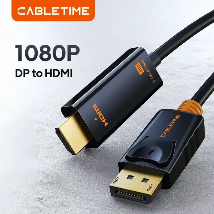 Câble CABLETIME DisplayPort vers HDMI 4K 60hz 1080P DP
