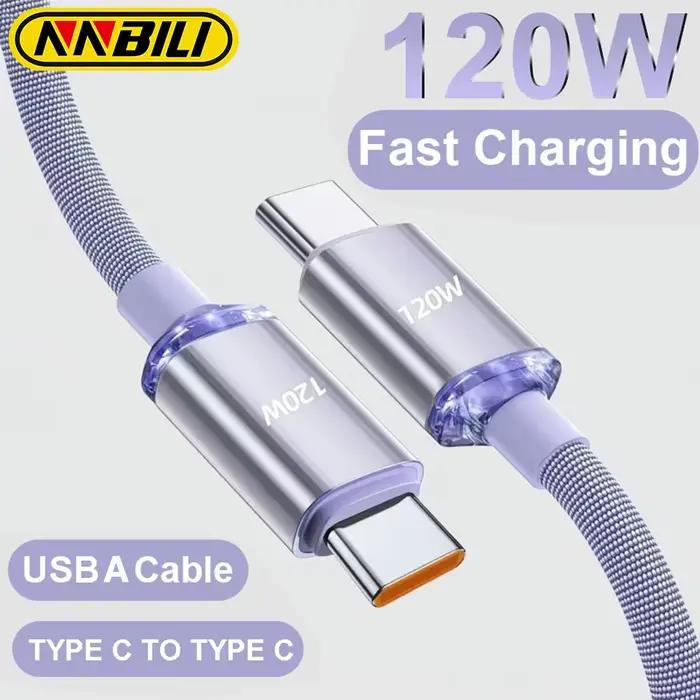 NNBILI nouveau câble rapide 120W TYPE C