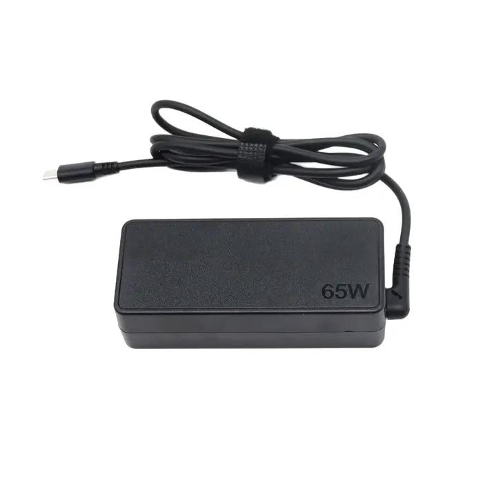 Chargeur USB-C 65W rapide pour ordinateur portable Lenovo ThinkPad HP Chromebook Yoga Dell ASUS Acer occasions spéciales polyvalent élégant recharge rapide et sécurisé