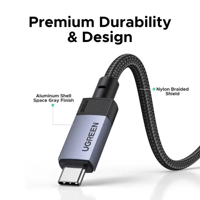 Câble USB4 USB C vers USB C UGREEN 40 Gbps 8K 240W PD3.1 Charge rapide Type C